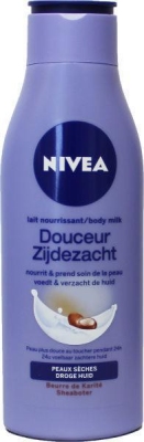 Foto van Nivea bodymilk zijdezacht droge huid 400ml via drogist