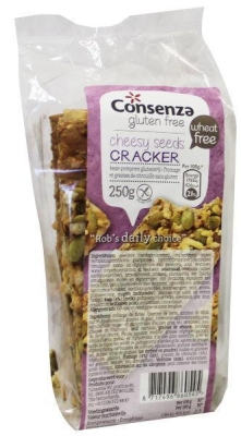 Foto van Consenza crackers kaas pompoen 200g via drogist