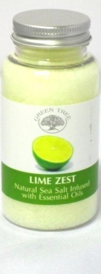 Foto van Green tree aromabrander zeezout lime zest 180g via drogist