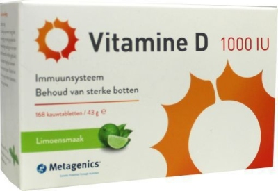 Foto van Metagenics vitamine d3 1000iu 168tab via drogist