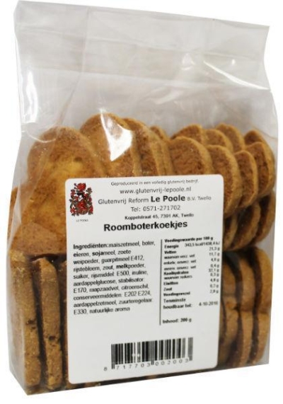 Foto van Le poole roomboterkoekjes 200g via drogist