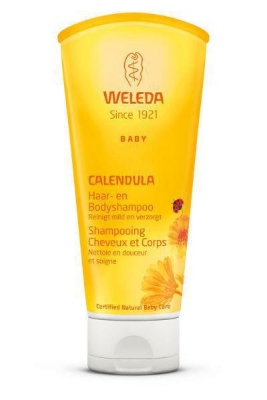 Foto van Weleda calendula baby haar & body shampoo 200ml via drogist