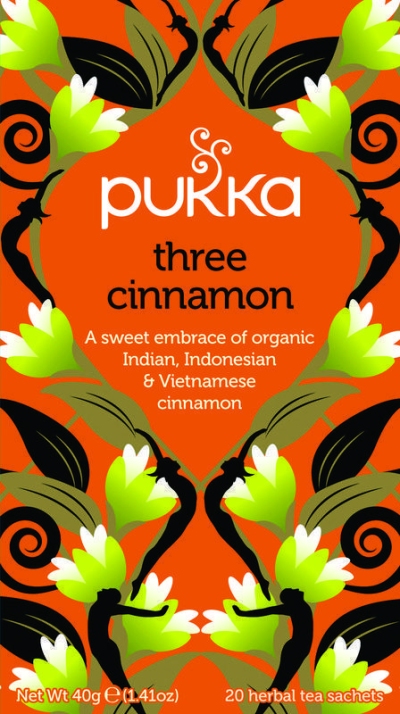 Foto van Pukka thee three cinnamon 20zk via drogist