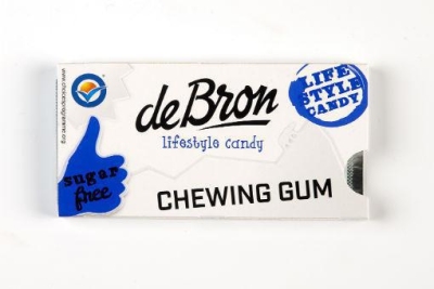 Foto van De bron chewing gum strong menthol mint suikervrij 36 x 1st via drogist