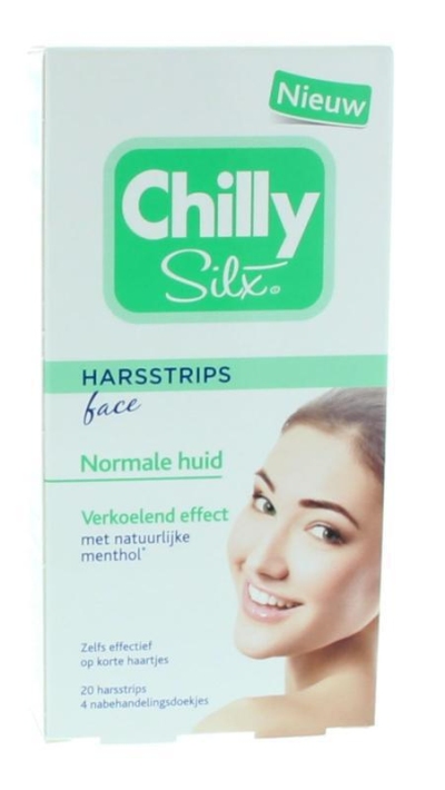 Chilly harsstrips gezicht normale huid 20st  drogist