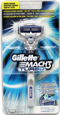 Gillette mach3 turbo scheerapparaat 1st  drogist
