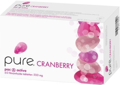 Foto van Pure cranberry 500 mg 60tab via drogist