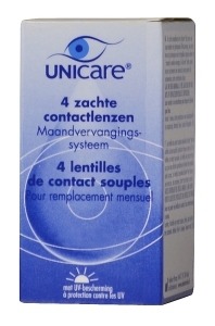 Foto van Unicare contactlenzen maandlenzen min 2.75 4pack via drogist