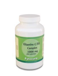 Foto van Fytocura vitamine c b5 complex 200tab via drogist