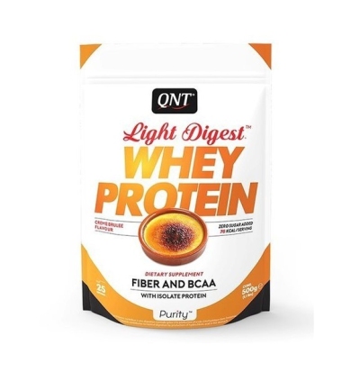 Foto van Qnt whey protein creme brulee 500gr via drogist