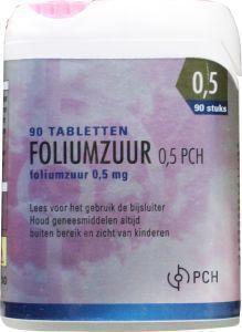 Foto van Drogist.nl foliumzuur 0.5mg click 90st via drogist