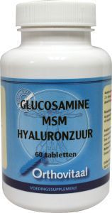 Foto van Orthovitaal glucosamine msm hyaluronzuur 60tab via drogist