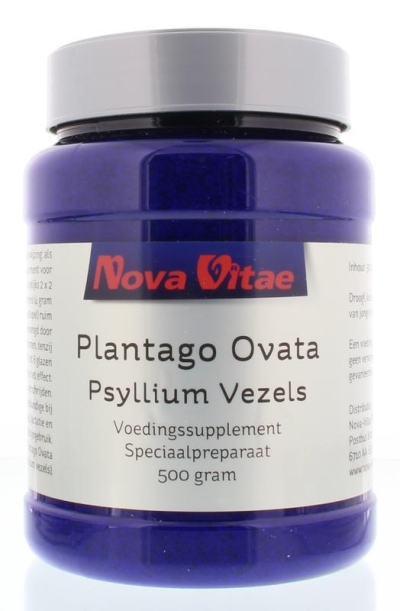 Foto van Nova vitae plantago psyllium 500g via drogist