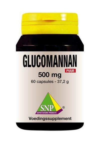 Foto van Snp glucomannan 500 mg puur 60ca via drogist
