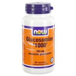 Foto van Now glucosamine 1000 60cap via drogist