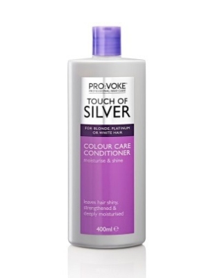 Foto van Pro:voke touch of silver colour care conditioner 400ml via drogist
