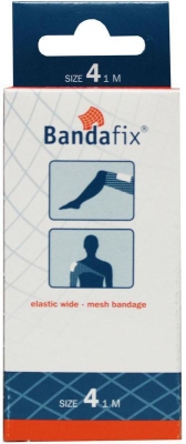 Bandafix elastisch netverband katoen bovenbeen/schouder 1mt  drogist