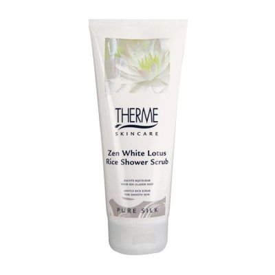 Foto van Therme scrub zen white lotus rice scrub 200ml via drogist