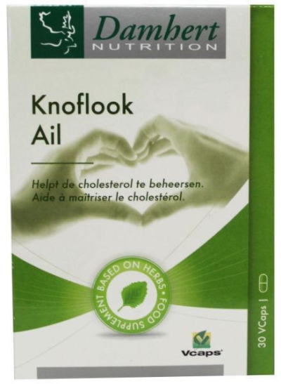 Foto van Damhert knoflook-cholesterol supplement 30vc via drogist