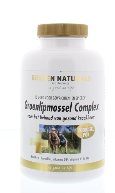 Foto van Golden naturals groenlipmossel complex 180ca via drogist