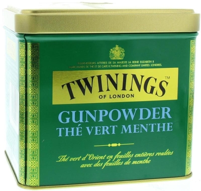 Twinings gunpowder blik mint 200g  drogist