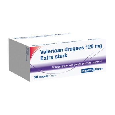 Foto van Healthypharm valeriaan extra sterk 125mg 50st via drogist