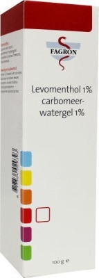 Foto van Fagron levomenthol 1% carbomeer d & b 100g via drogist