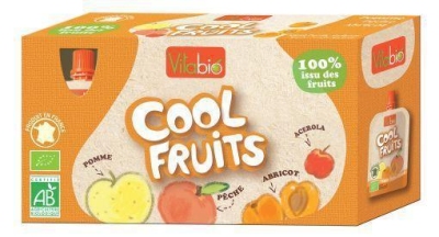 Vitabio coolfruit appel perzik abrikoos 90 gram 12x90g  drogist