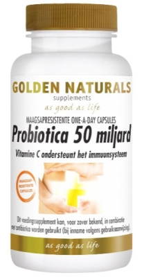 Foto van Golden naturals probiotica 50 miljard 60cap via drogist