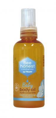 Foto van Traay bee honest body oil baby 100ml via drogist