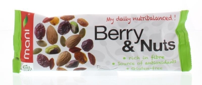 Foto van Mani berry nuts 50g via drogist