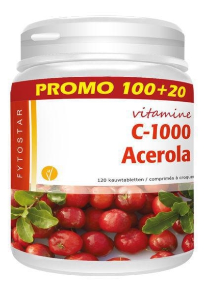 Foto van Fytostar acerola vitamine c maxi 100+20 via drogist