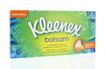 Foto van Kleenex balsam tissue box 80st via drogist