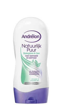 Foto van Andrelon conditioner natuurlijk puur zijdeglans 300ml via drogist