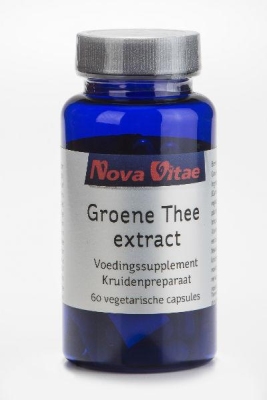 Foto van Nova vitae groene thee 60cap via drogist