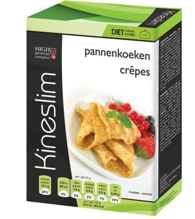 Foto van Kineslim pannenkoekmix 4st via drogist