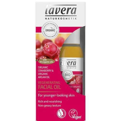Foto van Lavera facial oil regenerating cranberry & argan oil 30ml via drogist