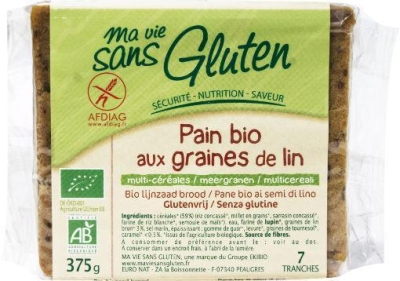 Ma vie sans brood lijnzaad bio - glutenvrij 375g  drogist