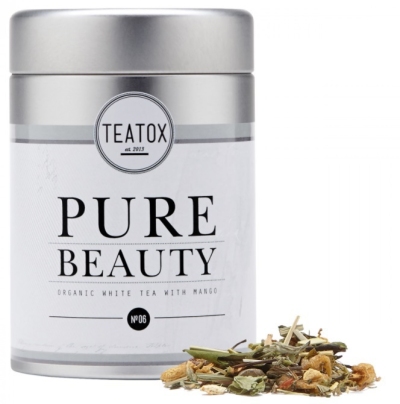 Foto van Teatox pure beauty white tea 60gr via drogist
