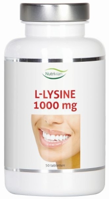 Nutrivian l-lysine 1000 mg 50tab  drogist