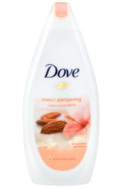 Foto van Dove douchecrème purely pampering amandelmelk & hibiscus 500ml via drogist