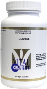 Foto van Vital cell life leucine 400mg 100cap via drogist