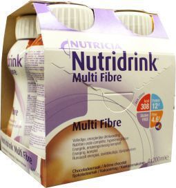 Foto van Nutridrink multi fibre chocolade 4x200 via drogist