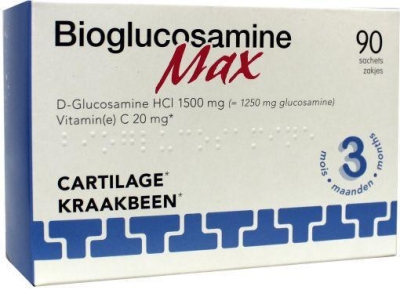 Foto van Trenker bioglucosamine 1250 mg max 90sach via drogist