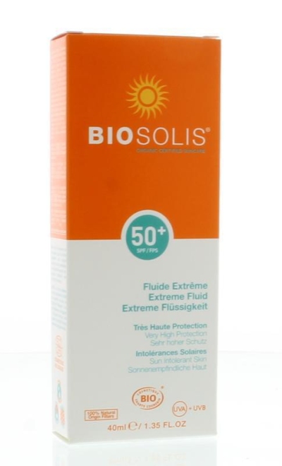 Foto van Biosolis zonnebrandcreme gezicht spf50+ 40ml via drogist