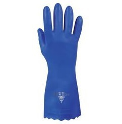 Foto van Pura handschoen latexvrij blauw 7/s 1paar via drogist