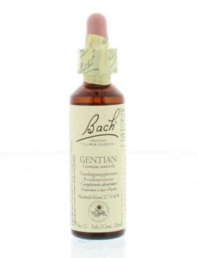 Foto van Bach flower remedies gentiaan 12 20ml via drogist