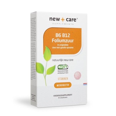 Foto van New care b6 b12 foliumzuur 60tab via drogist