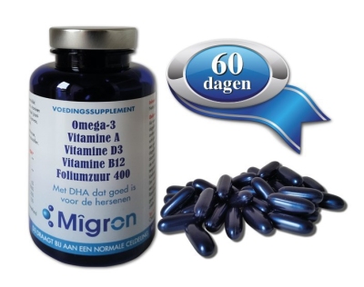 Migron omega3 vitamine ab12 foliumzuur 60st  drogist