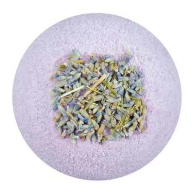 Foto van Treets bath ball lavender love 170g via drogist